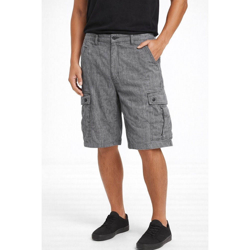 Levi Strauss Heathered Gray Cotton Shorts Men's size 32